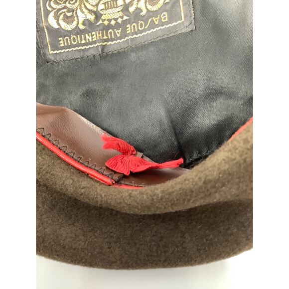 Pork Pie Hatters Women's Brown Beret Hat Pure Wool Vintage Classic G26-8 - Picture 6 of 7